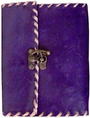 

SV Traders A5 Diary(Double Layer Purple Genuine Leather With Antique Lock, Purple)