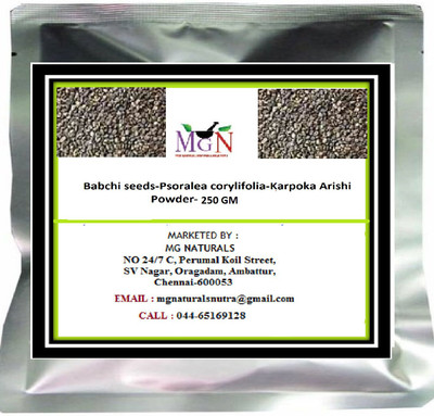 

MG Naturals Babchi seeds-Psoralea corylifolia-Karpoka Arishi Powder-250 GM(250 g)
