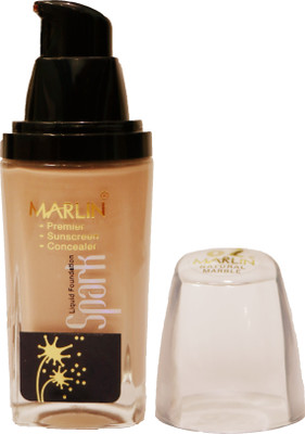 

Marlin Spark Liquid Foundation Premier Sunscreen Concealer All In One Foundation(Skin Colour)