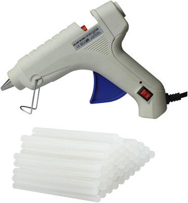 

iwill Bond White 40 Watt On Off Switch With 25 transparent Sticks Standard Temperature Corded Glue Gun(11 mm)