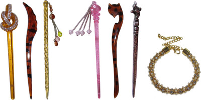 

beauty combo of juda sticks with Bracelet Bun Stick(Multicolor)