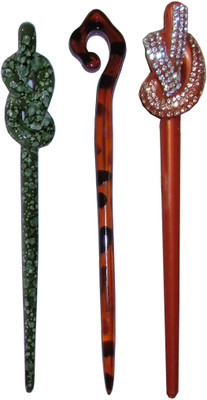 

Moti combo of juda sticks Bun Stick(Multicolor)