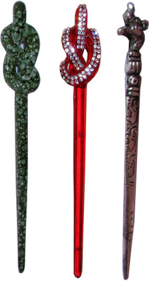 

Prity combo of juda sticks Bun Stick(Multicolor)