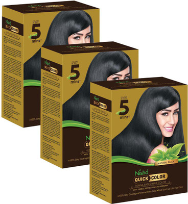 

Nisha Quick Color Hair Color(Natural Black)