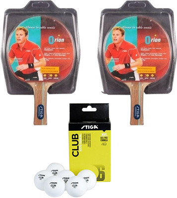 

Cosco Stiga 2 Orion Table Tennis Bat ( ITTF Approved ) Or Competition Ball Table Tennis Kit