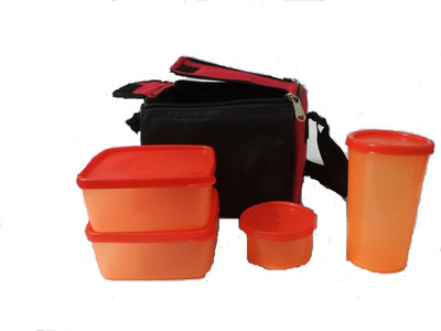

Flynn Best 4 Container Lunch Box 4 Containers Lunch Box(1100 ml), Red