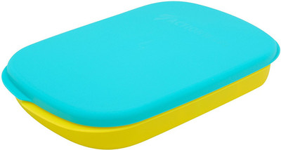 

Generic Slim 1 Containers Lunch Box(750 ml), Green & yellow