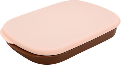 

Generic Slim 1 Containers Lunch Box(750 ml), Pink & coffee