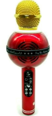 

SANJARY Loud voice Wireless Handheld Bluetooth Mic with Speaker (Bluetooth Speaker) Audio Recording and Feature Microphone(Multicolor)