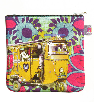 

FATFATIYA Neon Yellow Taxi Utility Pouch Pouch(Multicolor)