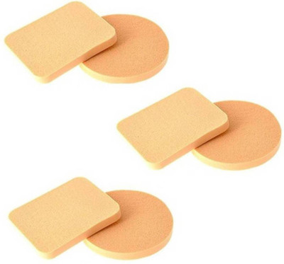 

Roseleaf Pack of 6 Imported Make up Cosmetic Foundation Powder Puff Sponge (6 Pcs)
