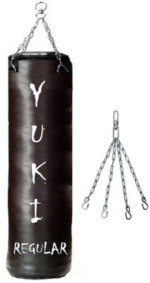 

YUKI Regular 3.5 Feet Long, SRF - ECONOMIC Material, Black Color, Unfilled with Hanging Chain Hanging Bag(Heavy, 42 kg)