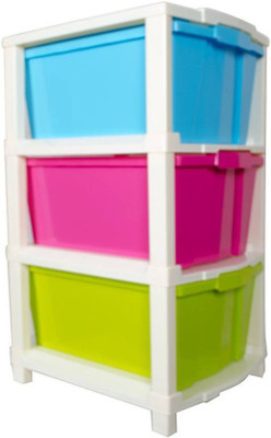 

aufers Plastic Free Standing Chest of Drawers(Finish Color - multicolor)