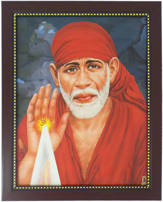 

R S Exports Lord Shirdi Sai baba Photo Frame ( 32.5 cm x 26.5 cm x 1.5 cm ) / saibaba sirdi shirdi shridi sai baba / God Gods and Goddess Religious Frame