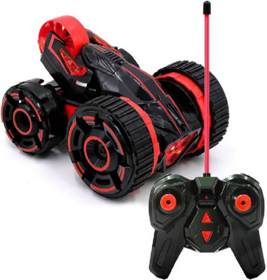 

Variety Gift Centre Super Fast Shock Absorbing 5-Wheeled 6 CH 2-Sided Extreme High Speed Tumbling RC Stunt Car(Red)