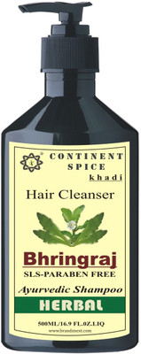 

Continent Spice Khadi Bhringraj Herbal Hair Cleanser (500ml) -(SLS-Paraben Free) CS682005(500 ml)