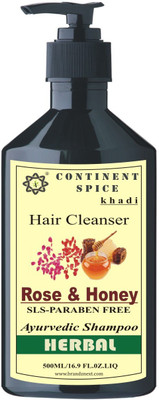 

Continent Spice Khadi Rose & Honey Herbal Hair Cleanser (500ml) -(SLS-Paraben Free) CS682005(500 ml)