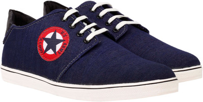 

Smoky Trendy Denim Casual Sneakers For Men(Blue