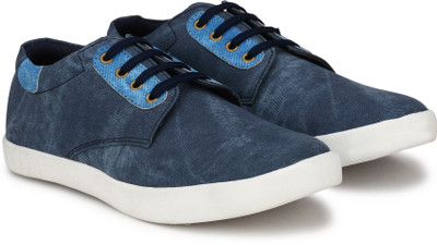 

Andrew Scott Prime Canvas Sneakers For Men(Navy, Navy blue