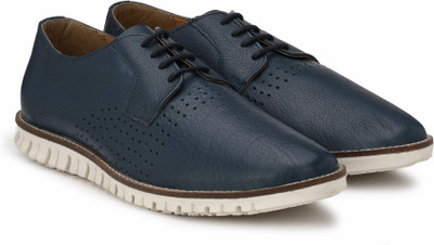 

Andrew Scott PremiumSuede Leather Corporate Casuals For Men(Navy, Blue