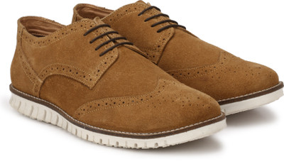 

Andrew Scott PremiumSuede Leather Corporate Casuals For Men(Tan