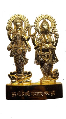 

Anant Anant DivyaStanding Laxmi Ganesh Idol Decorative Showpiece - 10 cm(Zinc, Gold)