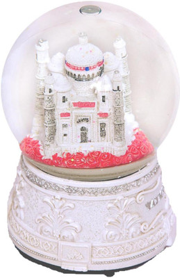 

Homeshopeez Valentine Taj Mahal Decorative Showpiece - 14 cm(Porcelain, Marble, White)