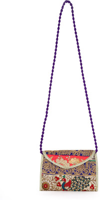 

SUVASANA Women Evening/Party Multicolor Cotton Sling Bag