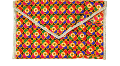

SUVASANA Women Evening/Party Multicolor Cotton Clutch