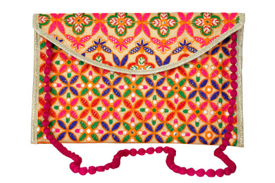 

SUVASANA Women Evening/Party Multicolor Cotton Sling Bag
