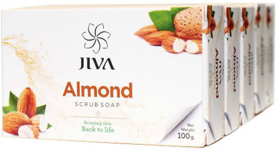 

Jiva Ayurveda Almond scrub soap(100 g, Pack of 5)