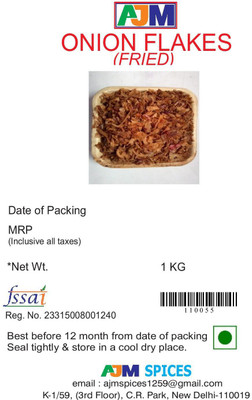 

AJM SPICES ONION FLAKES(1000 g)