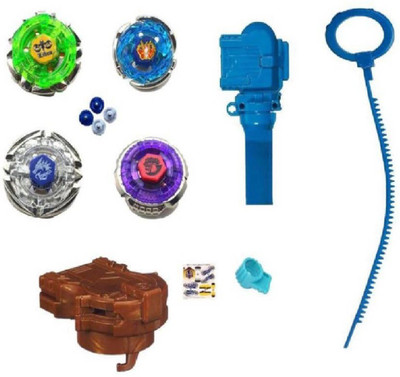 

M-Alive BEYBLADE 4 Clash Tornado Speed Top Metal Fusion Handle Launcher(Multicolor)