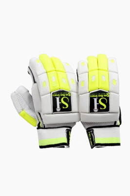 

sh sports SH-PBG Batting Gloves (Free Size, Yellow), White;yellow