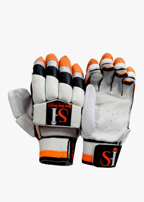 

sh sports SH-PBG Batting Gloves (Free Size, Orange, Black), Black;orange;white