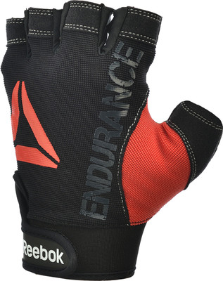

REEBOK STRENGTH GLOVE - BLACK/RED Gym & Fitness Gloves (M, Multicolor)