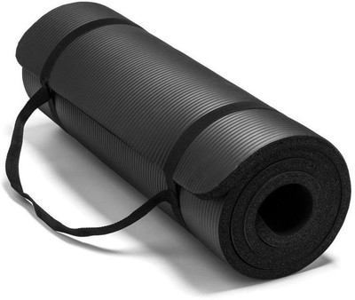

Ipop Retail Yoga Matt 10 mm Thick NBR Non-Slip Matt Purple 10 mm Yoga Mat, Black