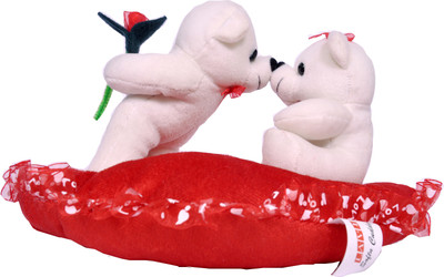 

Lavii kissing couple teddy bear -30cm - 20 cm(cream & red)