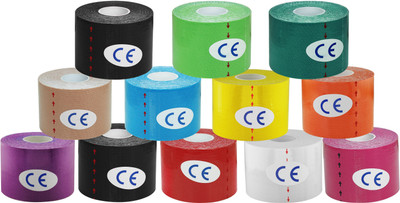 

A-TAPE Kinesiology Tape Knee, Calf & Thigh Support (Free Size, Black, Blue, Green, Red, Yellow, Beige, Pink, Dark Blue, Dark Green, Purple, Orange,White,Black), Multicolor
