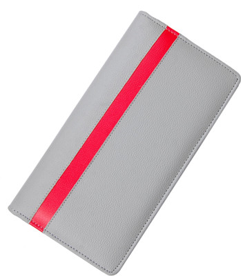

Kittu pu-leather cheque book and ATM card holder silver(Silver)