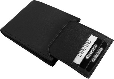 

Mundkar Boys Tan Artificial Leather Wallet(9 Card Slots), Black