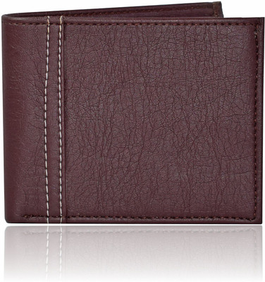 

Death By Color Men Brown Artificial Leather Wallet(9 Card Slots)