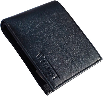 

Wenzest Boys Black Artificial Leather Wallet(10 Card Slots)