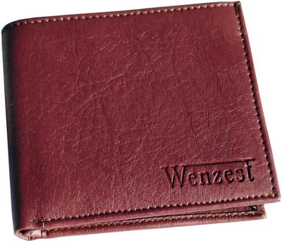 

Wenzest Men Brown Artificial Leather Wallet(10 Card Slots)