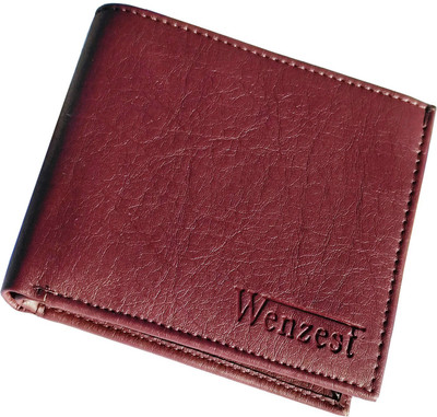 

Wenzest Men Brown Artificial Leather Wallet(10 Card Slots)