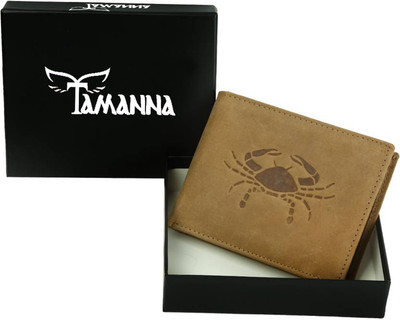 

Tamanna Men Tan Genuine Leather Wallet(5 Card Slots)