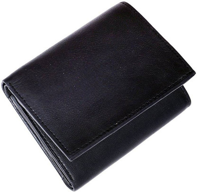 

Macberry Boys Black Artificial Leather Wallet(11 Card Slots)