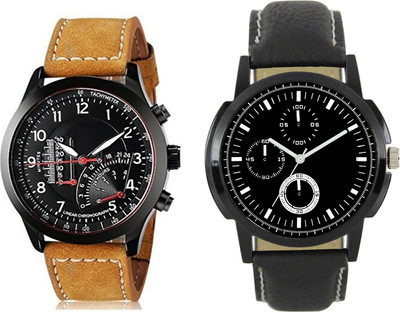 

Codice Mens watches combo of 2 CRNMTR111 Leather Strap Low Price Watch - For Men