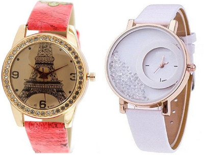 

Talgo New Arrival Festive Season Special TGPRPKMXWH Rose Gold Paris Style Dial Round Shaped Leather Belt And Mxre White Round Shapped Dial Leather Strap TGPRPKMXWH Watch - For Girls