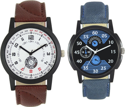 

Codice Mens watches combo of 2 Boss130 Leather Strap Low Price Watch - For Men